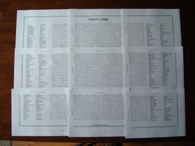 Print and Assemble a Word Search Poster - Step 2